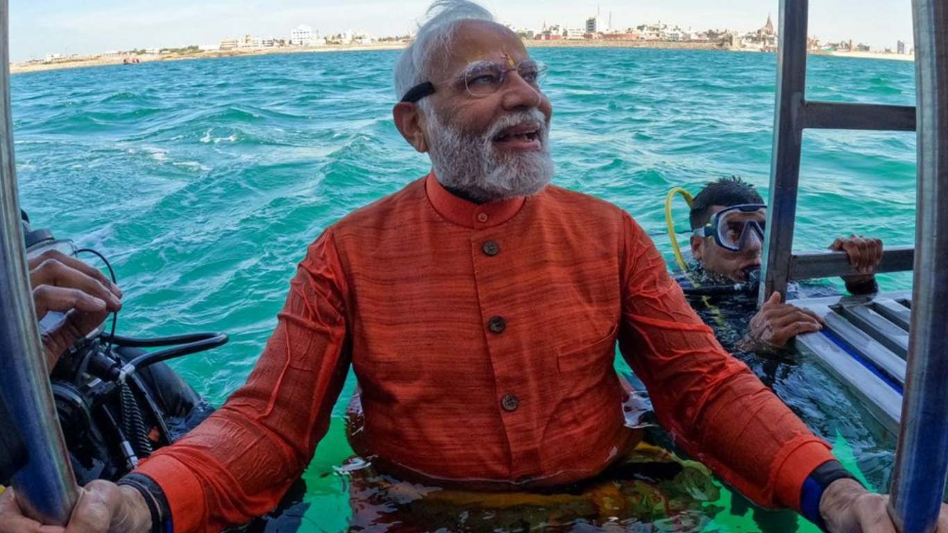 PM Modi att Dwarka