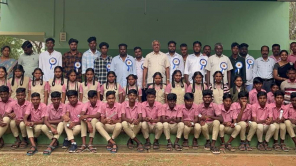 Masinagudi Tamilaga Vettri Kazhagam Members Along with School Staffs and Students